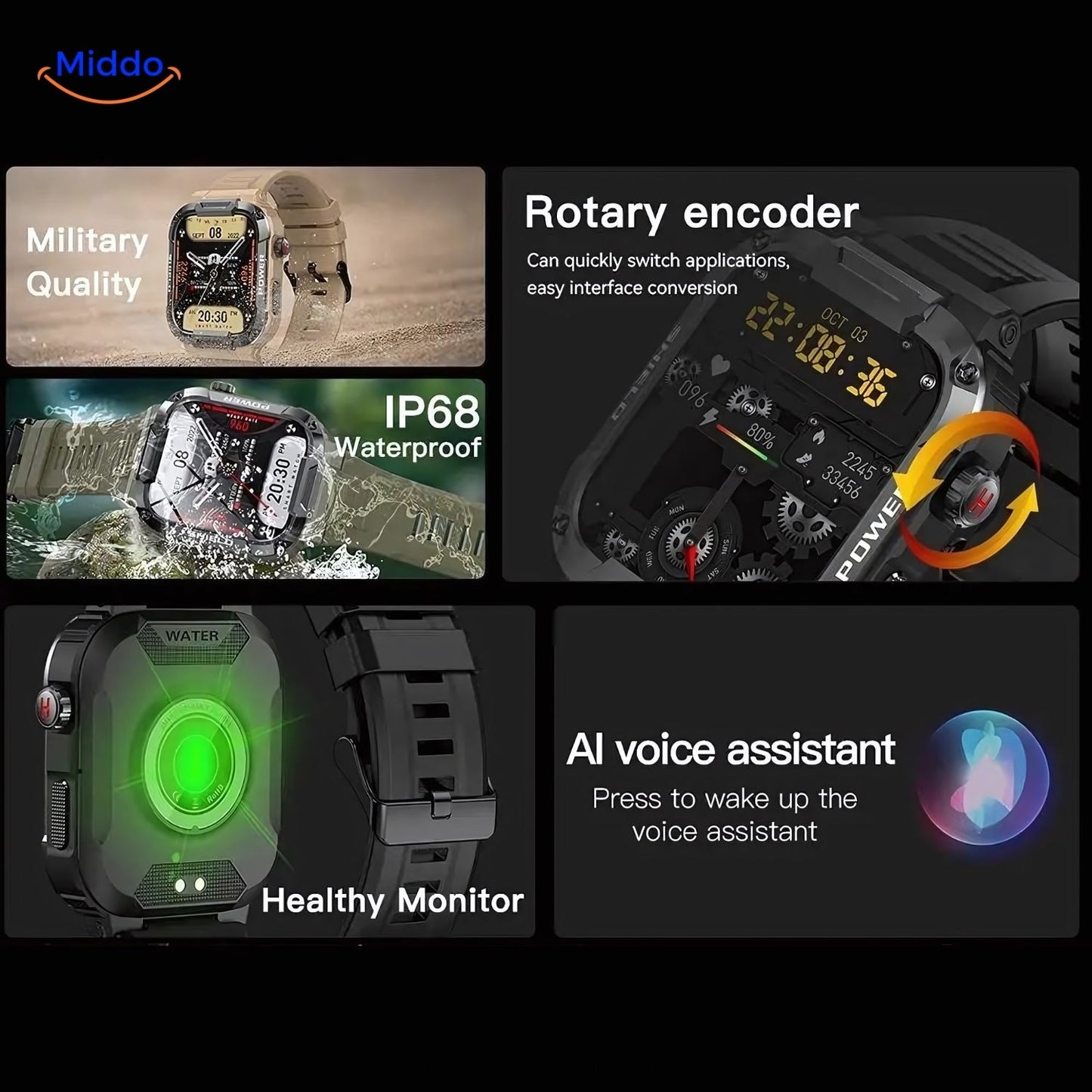 Galaxy Armor — Den tåliga smartklockan för iOS & Android