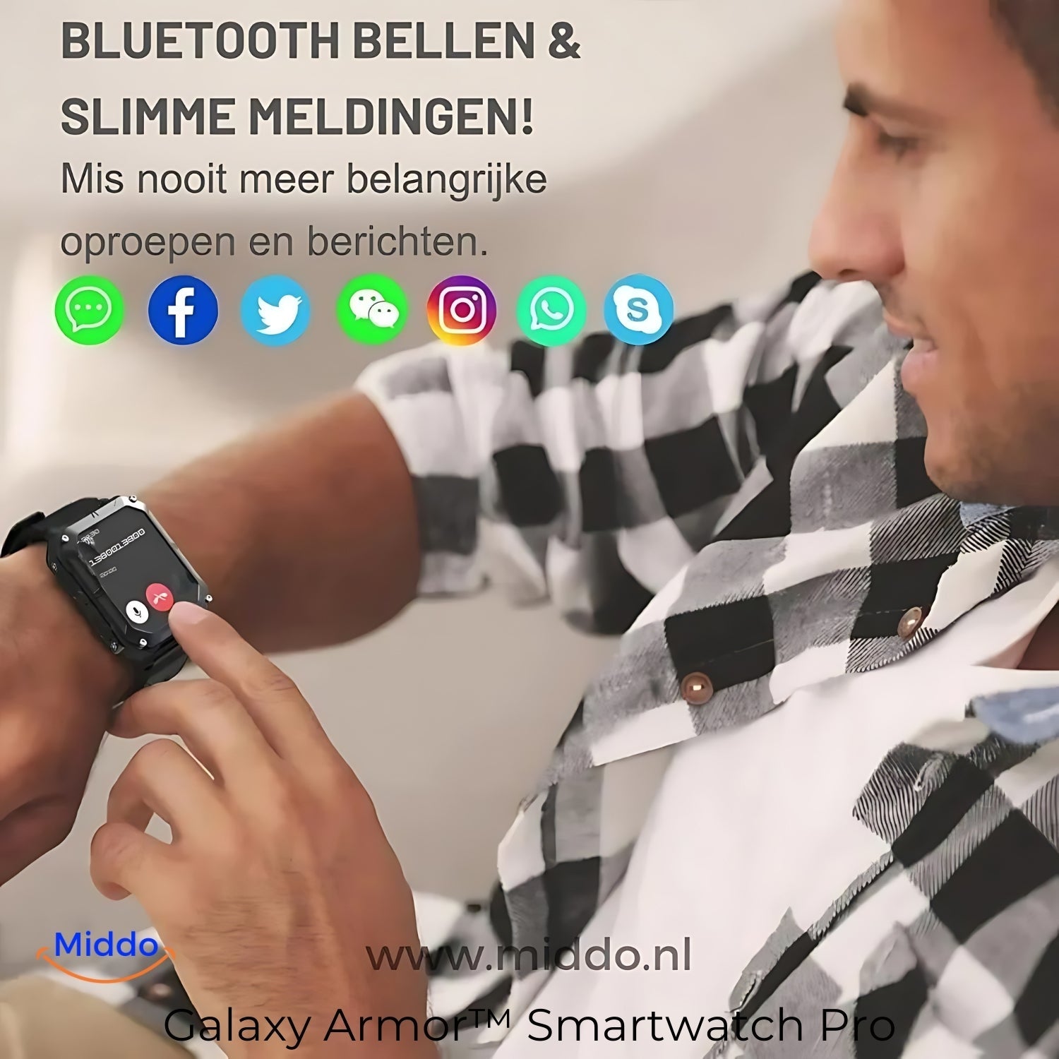 Galaxy Armor — Den tåliga smartklockan för iOS & Android