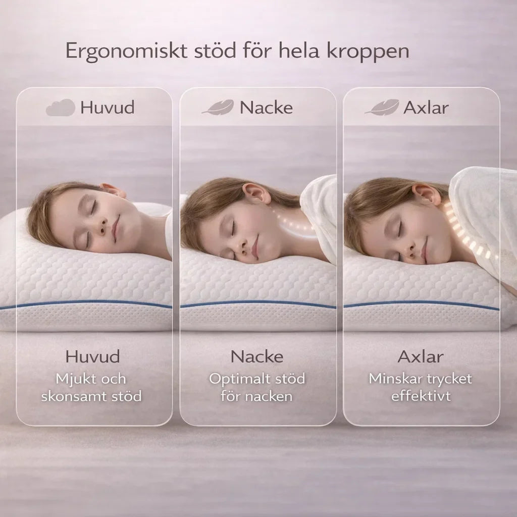 DrömNacke – Ergonomisk barnkudde för lugnare sömn